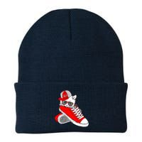 Cat In Red Sneakers Beanie