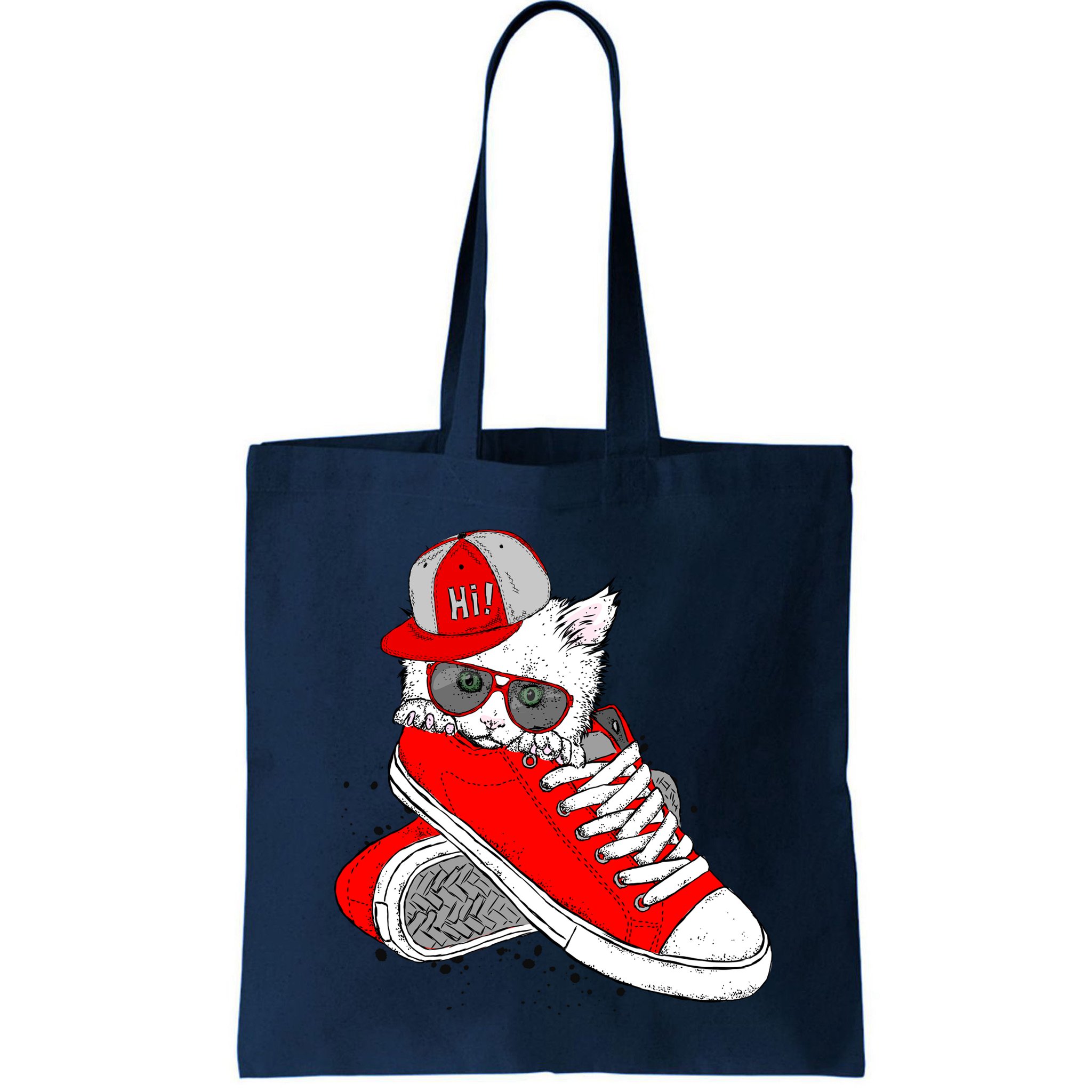 Cat In Red Sneakers Bag
