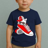 Cat In Red Sneakers Toddler T-Shirt
