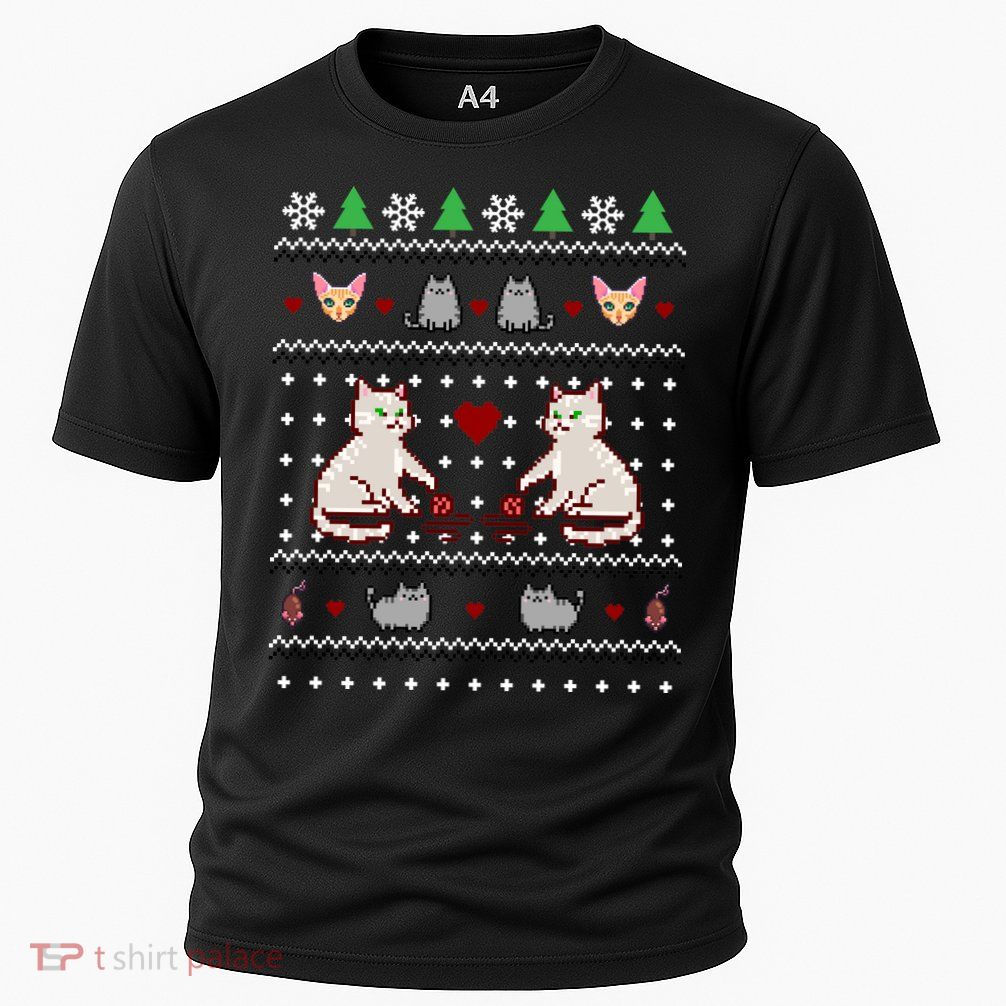 Cat Lover Ugly Christmas Performance Shirt
