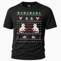 Cat Lover Ugly Christmas Cooling Performance Crew T-Shirt