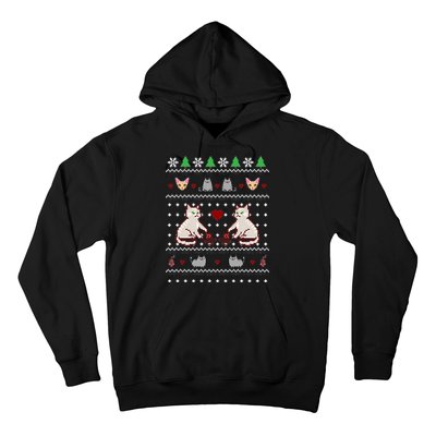 Cat Lover Ugly Christmas Hoodie