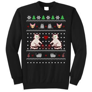 Cat Lover Ugly Christmas Sweatshirt