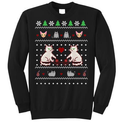 Cat Lover Ugly Christmas Sweatshirt