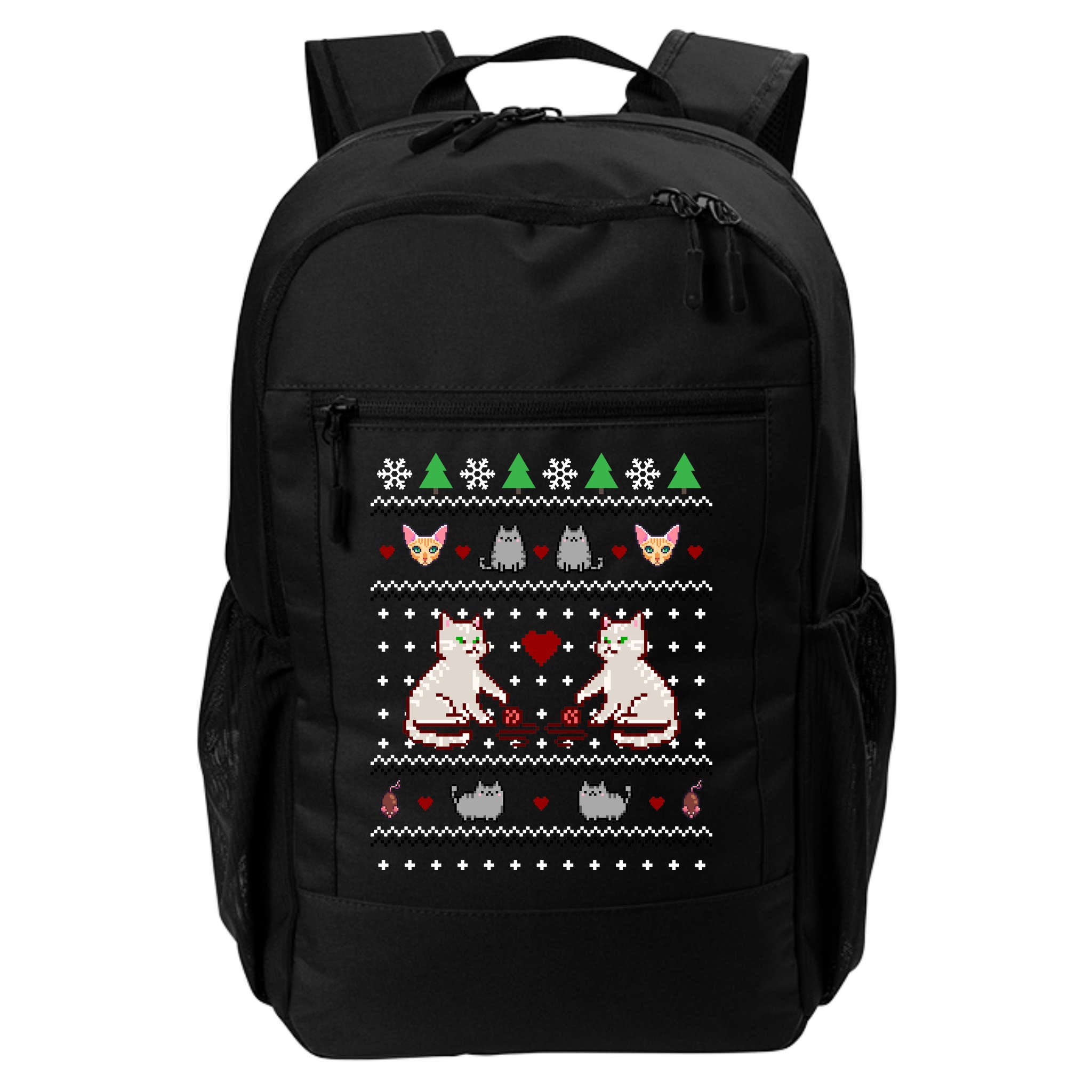 Cat Lover Ugly Christmas Backpack