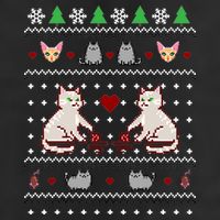 Cat Lover Ugly Christmas Adult Drive Performance Visor