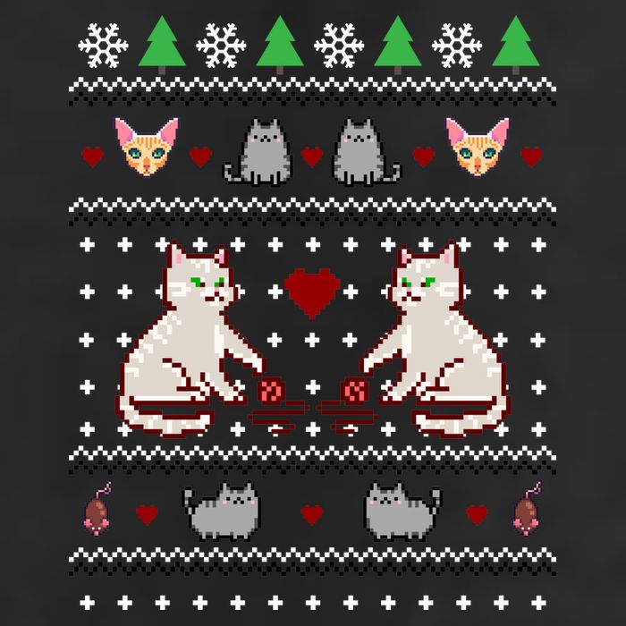 Cat Lover Ugly Christmas Adult Drive Performance Visor