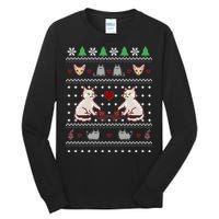 Cat Lover Ugly Christmas Tall Long Sleeve T-Shirt