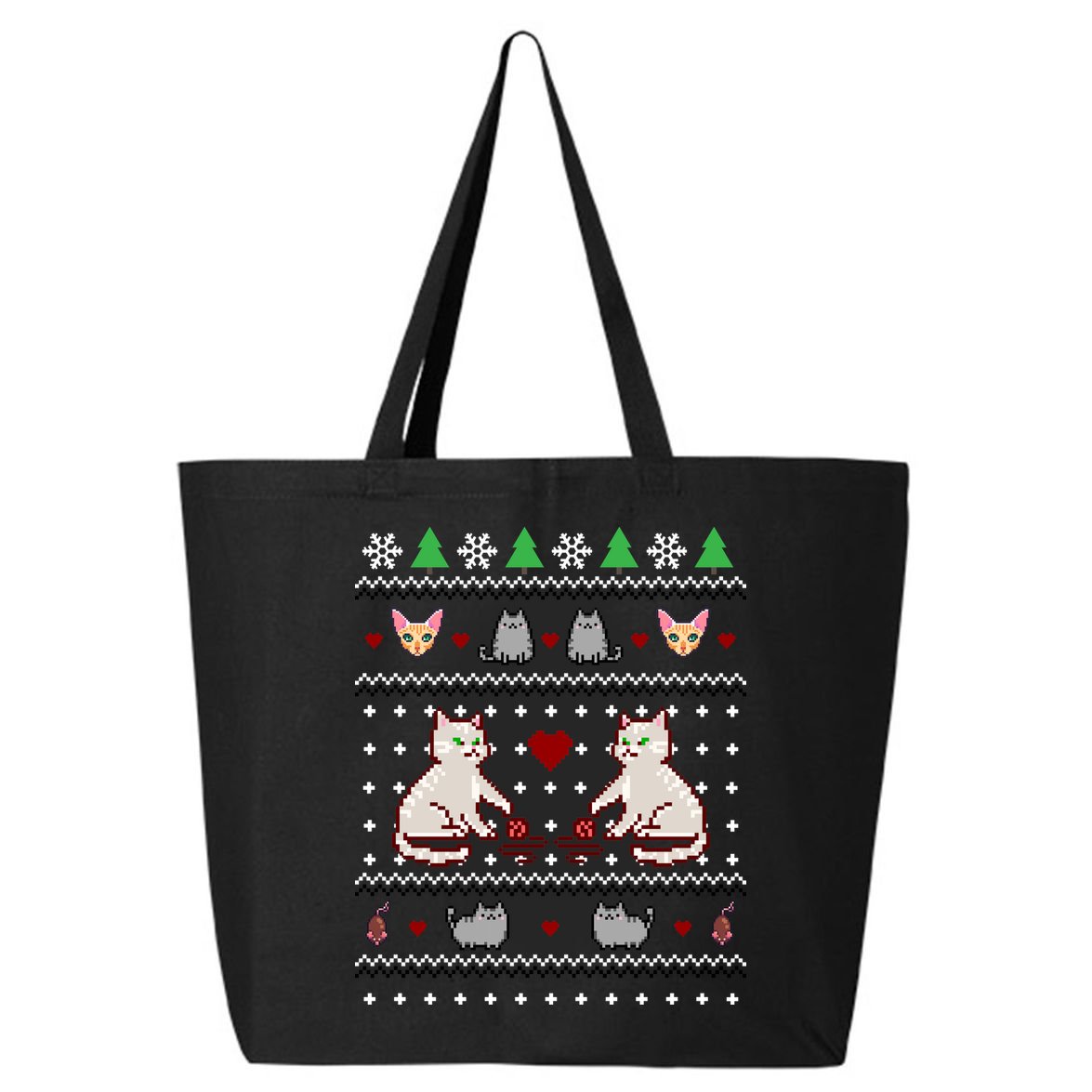 Cat Lover Ugly Christmas 25L Jumbo Tote