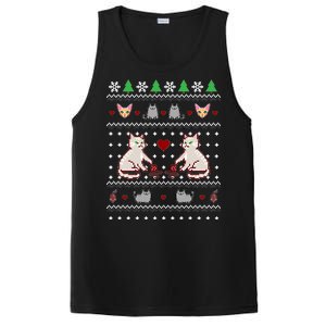 Cat Lover Ugly Christmas PosiCharge Competitor Tank