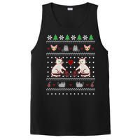 Cat Lover Ugly Christmas PosiCharge Competitor Tank