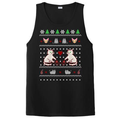 Cat Lover Ugly Christmas PosiCharge Competitor Tank