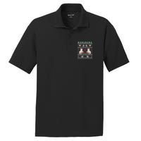 Cat Lover Ugly Christmas PosiCharge RacerMesh Polo