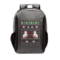 Cat Lover Ugly Christmas Vector Backpack