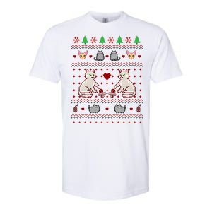 Cat Lover Ugly Christmas Softstyle CVC T-Shirt