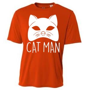 Cat Man Superhero Mask Cat Lover Fan Cooling Performance Crew T-Shirt