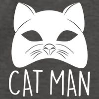 Cat Man Superhero Mask Cat Lover Fan Vector Backpack