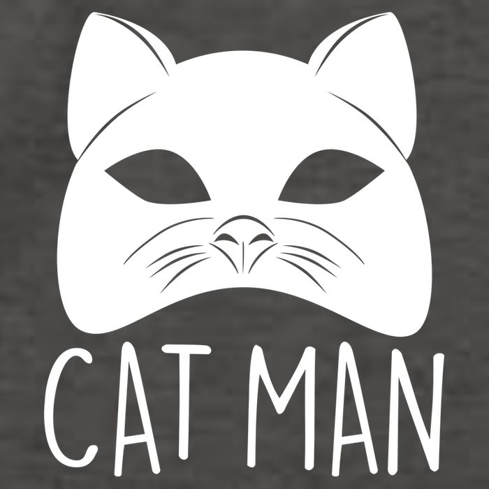 Cat Man Superhero Mask Cat Lover Fan Vector Backpack