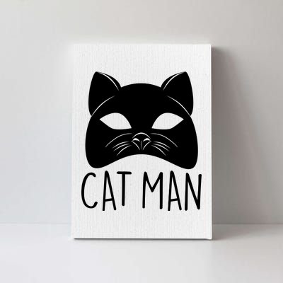 Cat Man Superhero Mask Cat Lover Fan Canvas