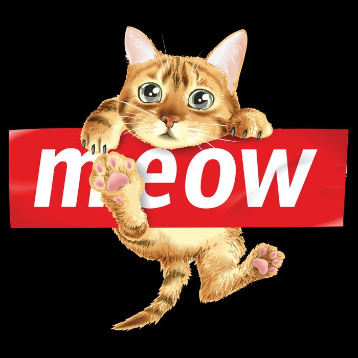 Cat Meow Supreme Drawstring Bag