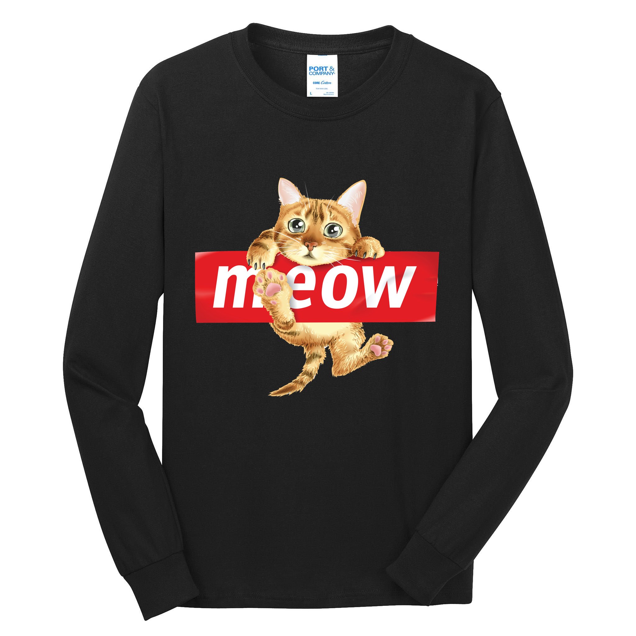 Cat Meow Supreme Tall Long Sleeve T-Shirt