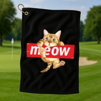 Cat Meow Supreme Golf Towel