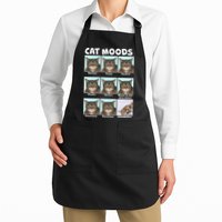 Cat Moods Funny Meme Apron