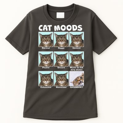 Cat Moods Funny Meme Tall T-Shirt