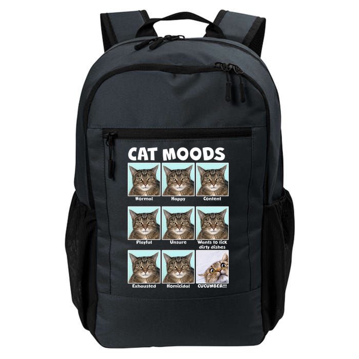 Cat Moods Funny Meme Backpack