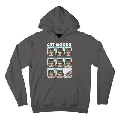 Cat Moods Funny Meme Tall Hoodie