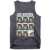 Cat Moods Funny Meme Tank Top