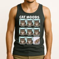 Cat Moods Funny Meme Tank Top
