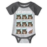 Cat Moods Funny Meme Infant Baby Jersey Bodysuit