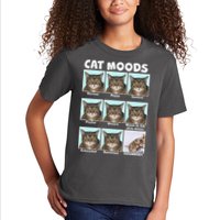 Cat Moods Funny Meme Kids T-Shirt