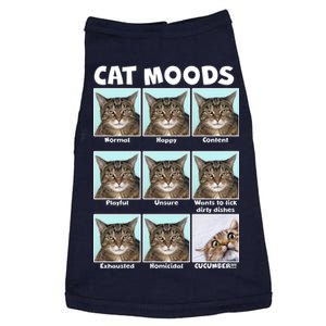 Cat Moods Funny Meme Doggie Tank