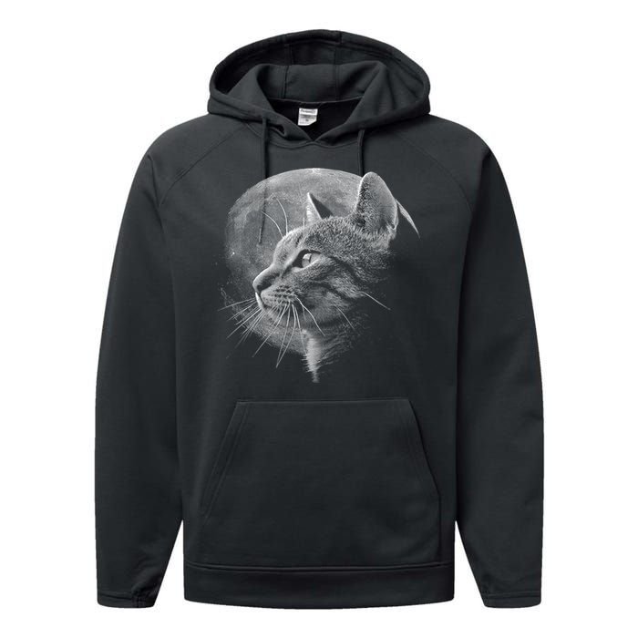 Cat Moon Performance Fleece Hoodie