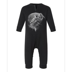 Cat Moon Infant Fleece One Piece