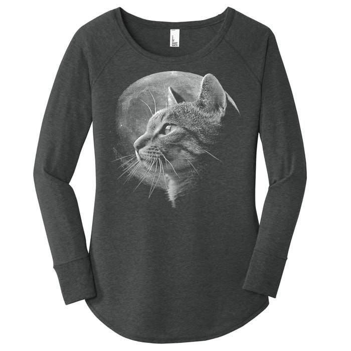 Cat Moon Women's Perfect Tri Tunic Long Sleeve Shirt