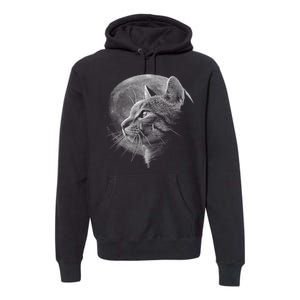 Cat Moon Premium Hoodie