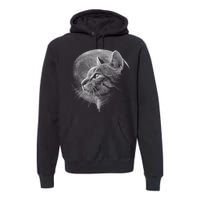 Cat Moon Premium Hoodie