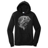 Cat Moon Women's Pullover Hoodie