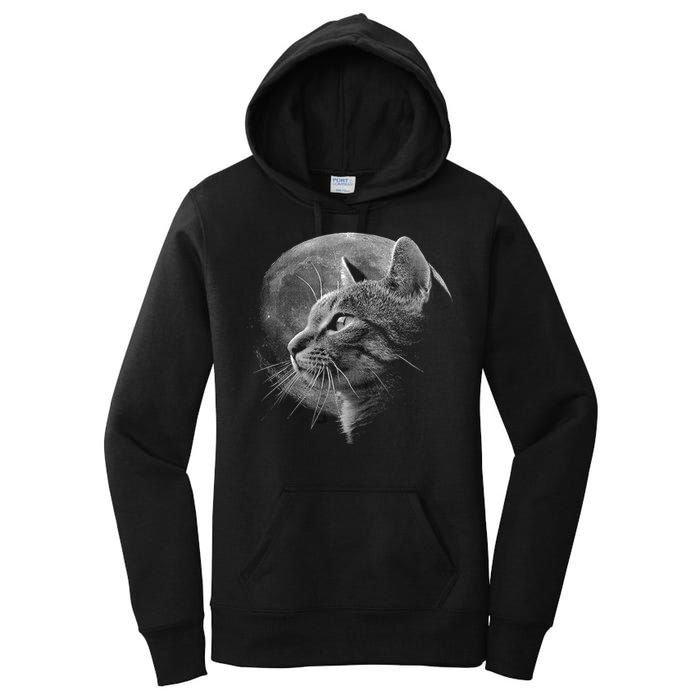 Cat Moon Women's Pullover Hoodie