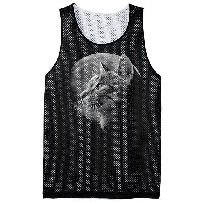 Cat Moon Mesh Reversible Basketball Jersey Tank