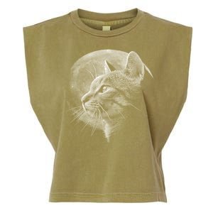 Cat Moon Garment-Dyed Women's Muscle Tee