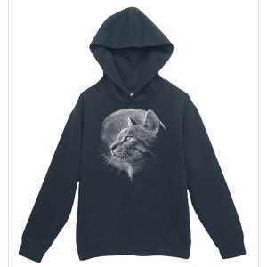 Cat Moon Urban Pullover Hoodie