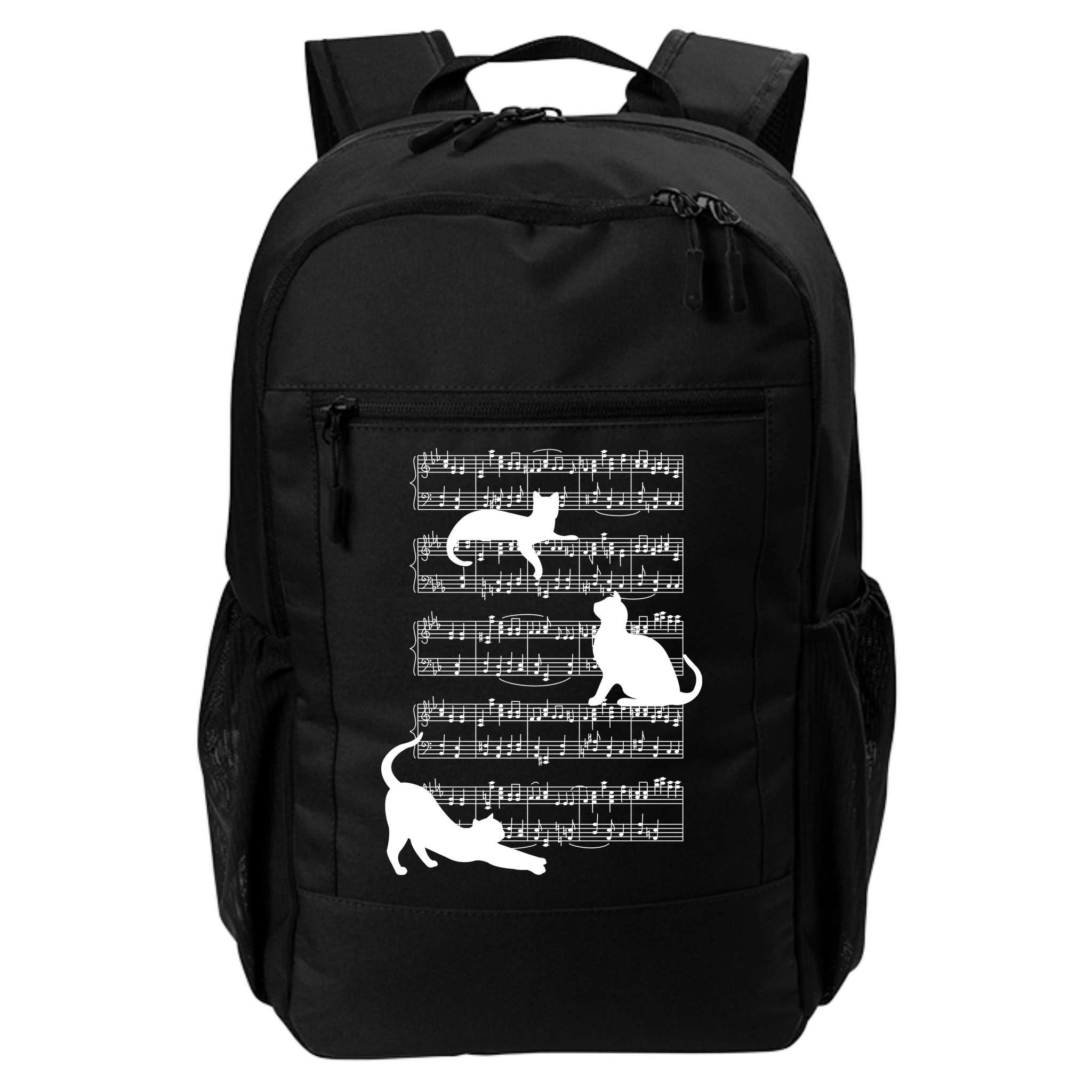 Cat Music Note Sheet Backpack