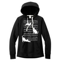 Cat Music Note Sheet Women's Fleece Hoodie