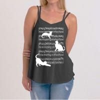 Cat Music Note Sheet Women's Strappy Tank