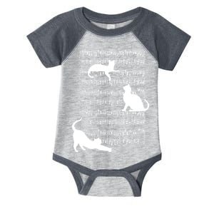 Cat Music Note Sheet Infant Baby Jersey Bodysuit