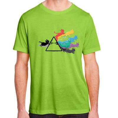 Cat Rainbow Prism Adult ChromaSoft Performance T-Shirt